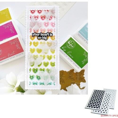 Hot Sale Love Hearts Layering Stencil Scrapbooking Craft Diy Photo Template Handmade Decoration Greeting Card 2021 New Arrival