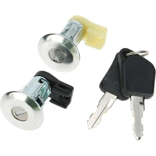 KKMOON 2pcs Front Door Lock Barrels Set with Keys for Peugeot 106 MK2 1997-2004 205 405