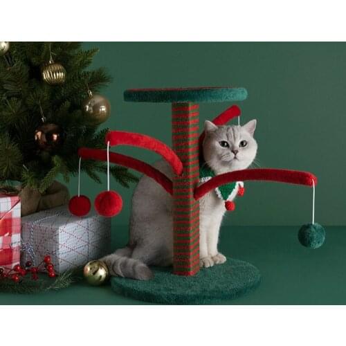 Pet cat hanging ball, cat scratching board, sisal wear-resistant climbing frame cat supplies
