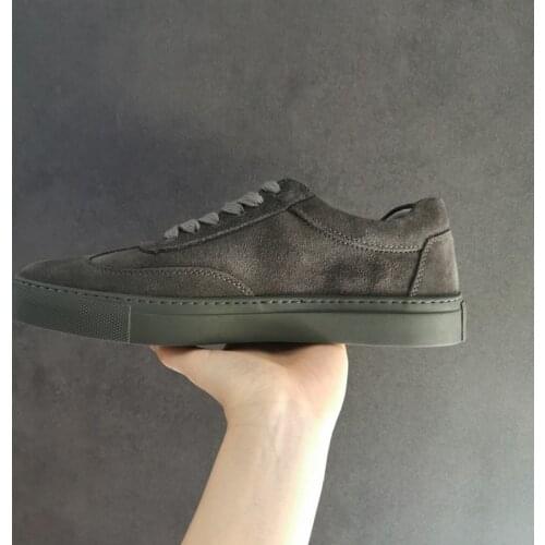 2021 Men Autumn Spring Vintage Casual Shoes High Quality Handmade Flats Real Cow Leather Breathable Loafers Men Fashion Sneakers