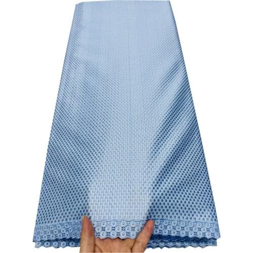 SJ Lace Swiss Voile Lace In Switzerland 2021 Polish Lace Fabric Cotton Eyelet Embroidery Nigerian For Men Robe African Lace 6-40