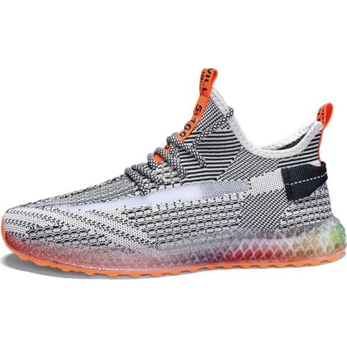 New Man Running Shoes Breathable Color Mens Sneakers Casual Walking Jogging Men Rainbow Sport Shoes Zapatillas Hombre Deportiva