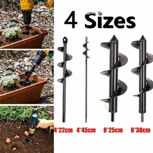 NEW Garden Auger Spiral Drill Bit Flower Planter Digging multiple sizes and depths Used for electric drill modified ground drill