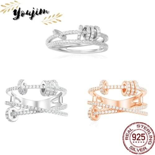 New Womens Zircon 925 Silver Rings Noble Luxury Fashion Monaco Exquisite Jewelry Gifts