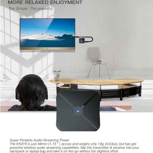 New Bluetooth Transmitter Receiver 2-in-1 Adapter TV Car Speaker Phone Computer Audio 3.5mm Audio More Devices Plug and Play OEM