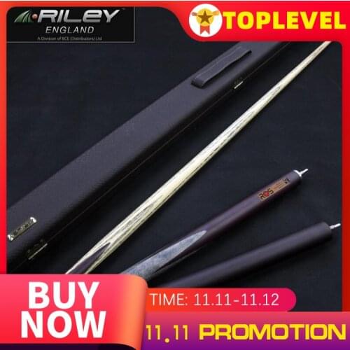 Original RILEY ROS Highend Handmade 3/4 Piece Snooker Cue with Case with Extension 10mm Tip 3/4 Piece Billiard Snooker Stick Cue