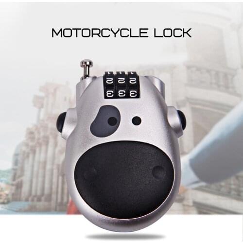 Universal Motorcycle Helmet Password Lock Telescopic Wire Rope Steel Cable Code Lock Suitcase Car Sled Helmet Password Lock