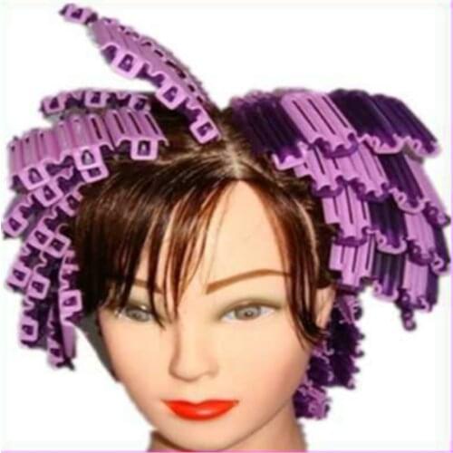 36pcs Wave Fluffy Hair Root Folder Styling Salon Perm Bar Rods Rollers Clips Punta Hot Clip for Wowen DIY Add Hair Care Curler