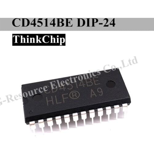 10pcs) CD4514BE DIP-24 CD4514 DIP24 4514BE DIP CMOS 4-BIT LATCH/4-TO-16 LINE DECODERS