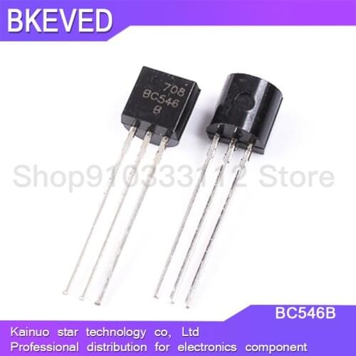 100PCS BC546 TO-92 BC546B TO92 546B new triode transistor