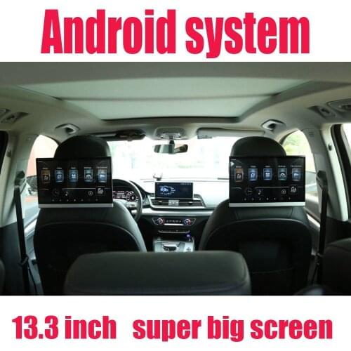 13.3 Inch Android 2+16G Car Headrest Monitor 1920*1080 4K 1080P IPS Touch Screen WIFI/Bluetooth/USB/SD/HDMI/FM MP5 Player