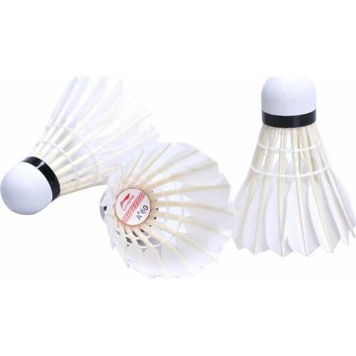 15Pcs Durable Goose Feather Badminton Balls A+60E Badminton Balls With Tube Training Ball Outdoor Racquet Sport Shuttlecocks