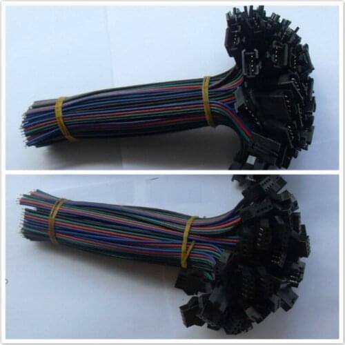 2pin 3pin 4pin 5pin led wire connector Male/female JST SM Plug Electronic Connector 15CM Wire cable for led light Driver CCTV