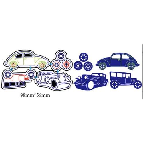 4pcs Classic Cars Metal Cutting Dies For DIY Scrapbooking Album Paper Cards