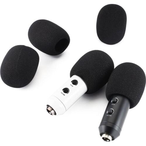 5pcs microphone Replacement Foam Microphone Cover Mic Cover Windshield Headset Wind Shield Pop Filter Mic Cover Foam
