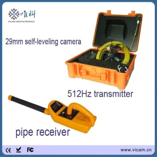 50M 512Hz Transmitter Pipe Locator DVR Recording sewer camera inspection and location with 512hz FM Receiver