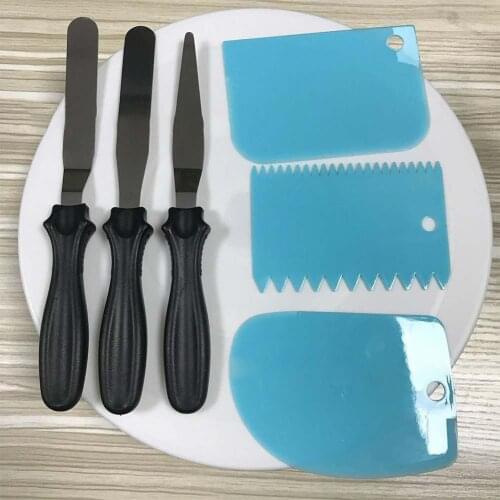 7Pcs/Set Cake Rotary Table Set DIY Pastry Accessories Cake Stand Turntable Decorating Baking Tool