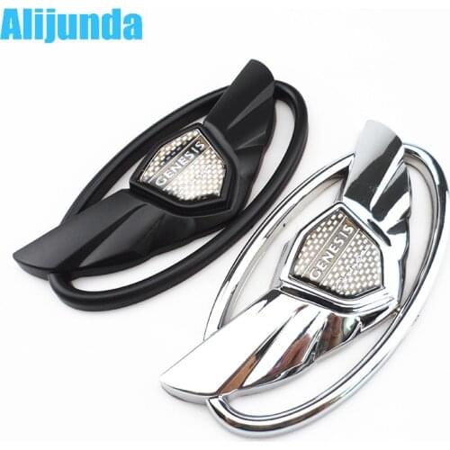 Alijunda B031 Car Styles Accessories Chromed Emblem Badge Decal Sticker Back FOR Hyundai Genesis Coupe Wing