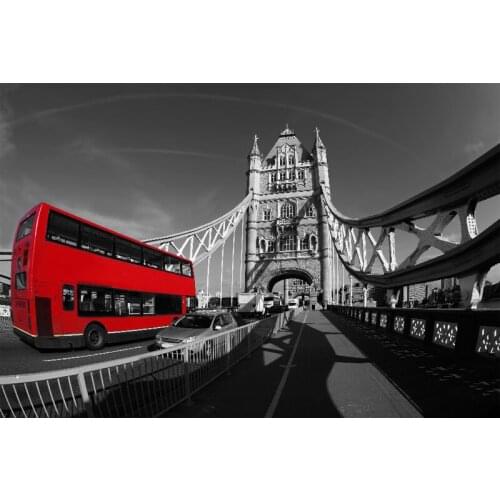 5D diy Diamond Painting London Red Bus bridge City 3d Cross Stitch Full diamond embroidery diamond Mosaic pattern Halloween C287