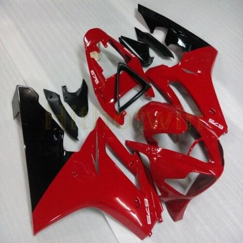Free Screws+Custom Injection RED Motorcycle body kit for 675 2006 2007 2008 fairing