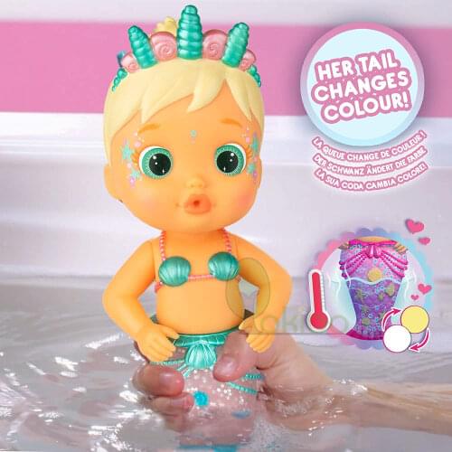 Baby Bath Toys for Kids Lovely Mermaids Throws Water and Makes Bubbles Mermaid doll for Girls Baby Toys 1 2 3