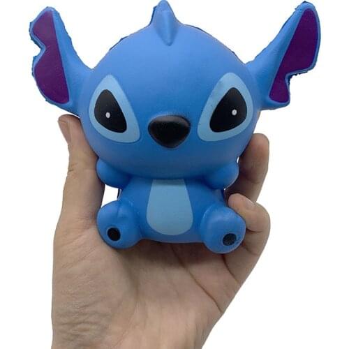 Disney Kawaii Stitch PU Slow Rising Squeeze Toys Anti Stress Finger Cartoon Anime Kids Adult Decompression Squeeze Healing Toys