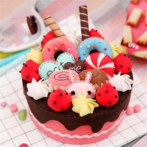 DIY Simulation Cake Learning Education Toys Kids Craft Storage Vox Home Decoration Christmas Valentine Gifts