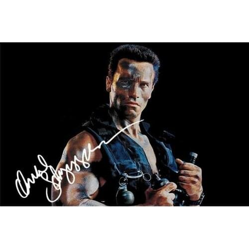 ARNOLD SCHWARZENEGGER Signed PHOTO Art Film Print Silk Poster Home Wall Decor 24x36inch