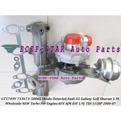 GT1749V 713673-5006S 038253019D 713673 038253019N For Audi A3 Galaxy Golf Sharan For Skoda Octavia I 00- 1.9L TDI AUY ASV 115HP