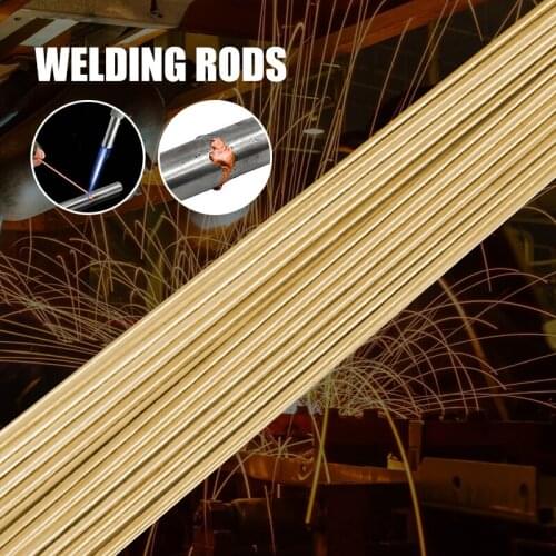 10 PCS Brass Welding Brazing Rods Easy to Use Good Weldability Wear Resistant Excellent Fluidity for Alloy Materials J2Y