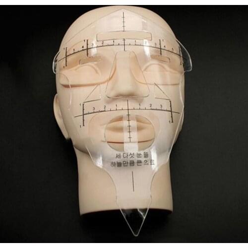 Face Eyebrow Ruler Prictice LipTattoo Stencil Cosmetic Measure Tool Permanent Makeup accessoire de tatoo supplies Equipment