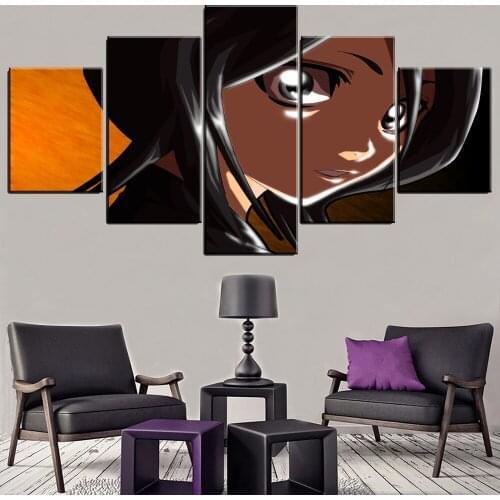 Modular Hd Prints Picture Home Decor 5 Pieces Bleach Paintings Modern Canvas Animation Poster Wall Art For Living Room Framework
