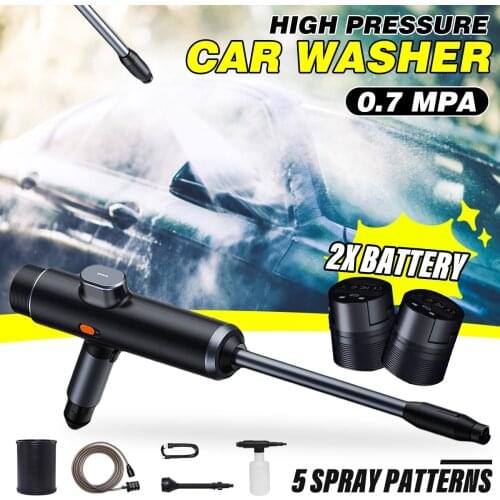 600W 0.7MPa High Pressure Car Washer Cleaner Waterproof Auto Water Spray Electric Washing Machine Foam Water Gun Tools USB IPX4