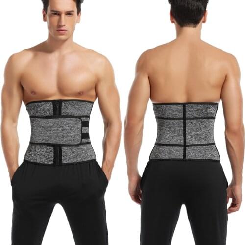 Mens women Waist Trainer Body Shaper Thermo Neoprene Gym Fitness Modeling Corset Slim Underwear Waist Support Weight Loss Belt