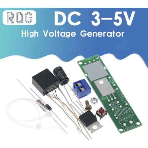 DC3-5V DIY Kit High Voltage Generator Arc Igniter Lighter Kit for DIY Electronic Production Suite