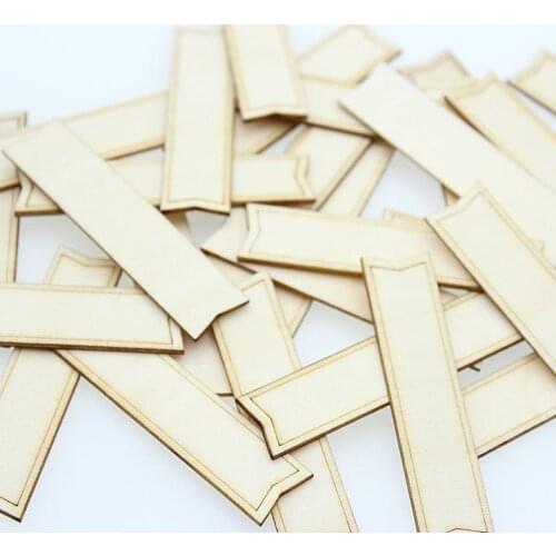 Set of 300pcs Unfinished Wood blank tags for wedding Dominoes 2.5" wood rectangles, DIY supplies, Craft supplies 65mmx3mm
