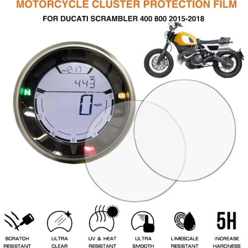 Motorcycle Cluster Scratch Protection Film Screen Protector For Ducati Scrambler 400 800 2015-2018