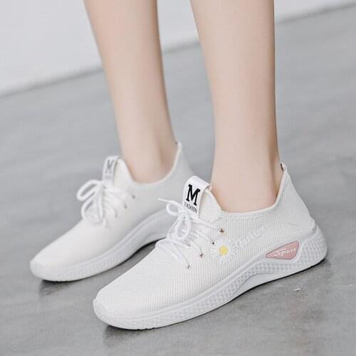 2021 fashion new womens shoes spring new cloth shoes walking shoes low top shallow mouth casual shoes