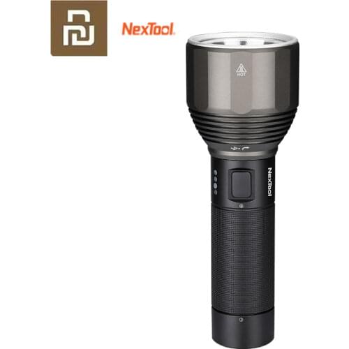 Xiaomi NexTool Type-C Rechargeable Flashlight 2000lm 380M 5 Modes IPX7 Waterproof LED Light Seaching Torch for Camping Hiking