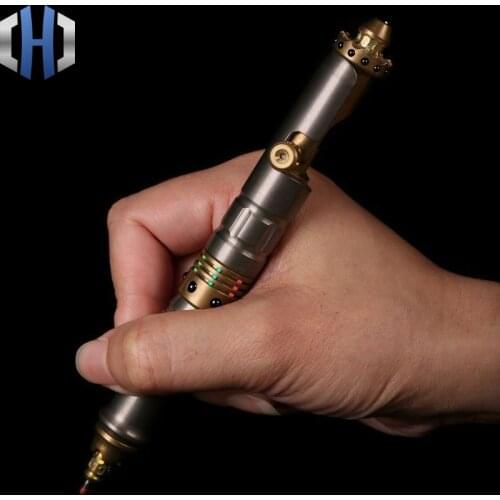Gun Tactical Pen Titanium Brass Outdoor Portable Writing Self-defense Broken Window Multifunction EDC