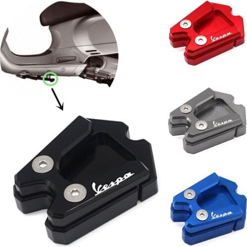 Suitable for Vespa GTS GTV 3Vie motorcycle left side support frame extension plate side foot side bracket extension pad