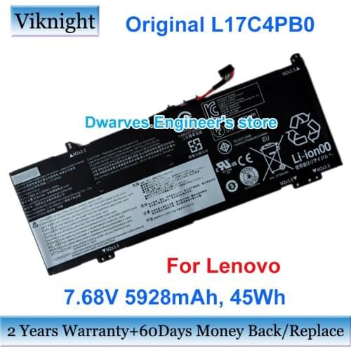 Genuine L17C4PB0 5928mAh 7.68V Laptop Battery L17C4PB0 L17M4PB0 For Lenovo ideapad 530s Yoga 530 14-IKB 530S-15IKB 14IKB-81EU