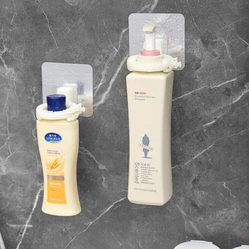 Bathroom Shower Gel Rack Bathroom Storage Wall Hanging Hand Sanitizer Bottle Punch-free Shampoo Rack