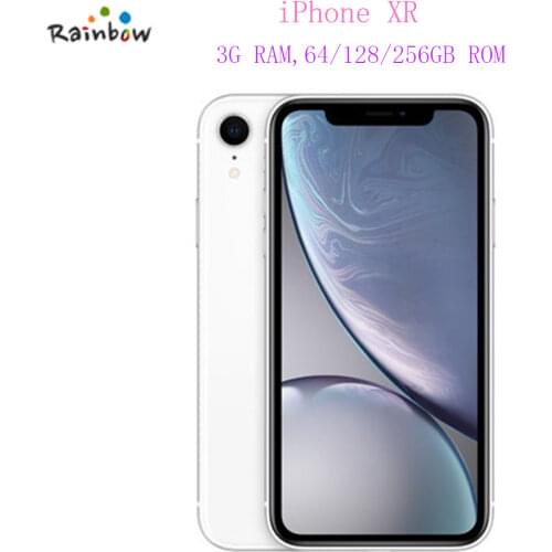 Unlocked Original Apple iPhone XR NO Face ID 6.1" Liquid Retina Fully LCD Display 4G Lte Apple Smartphone