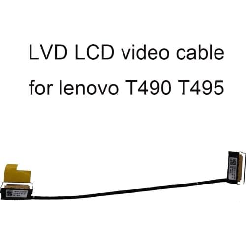Connectors T490S LCD LVDS Video Cable For lenovo ThinkPad T 490 495 TOUCH EDP LCD new 02HK989 DC02C00DZ20 01YT382 02DM373 40 PIN