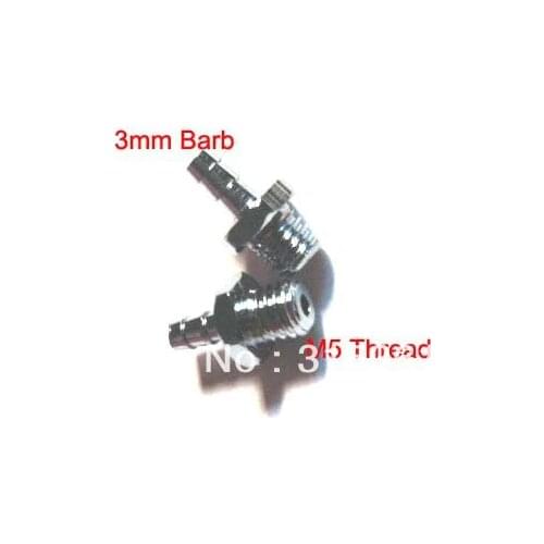 Free Shipping 10PCS/LOT M5 Thread 3mm Hose Barb Brass Fittings for Mini Solenoid Valves Fuel Gas Water Air Hose Barb