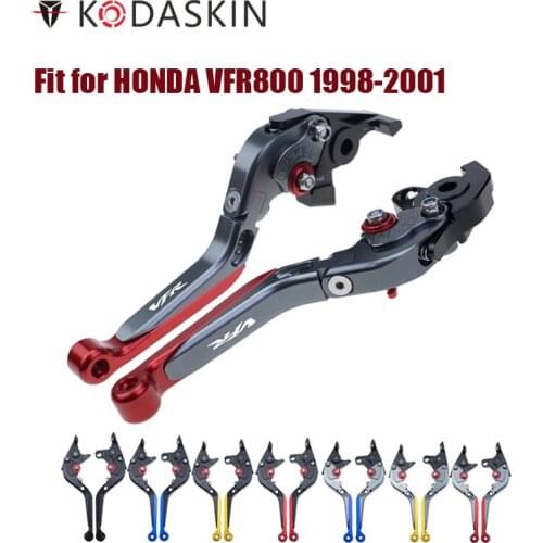 KODASKIN Brake handle Brake Clutch Levers for HONDA VFR800 1998-2001 Adjustable Folding Extendable Motorcycle Levers
