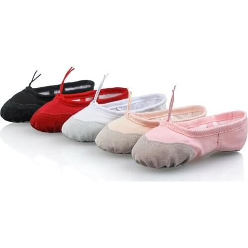 High Quality Children Soft Sole Pink Black Ballet Dance Shoes Girls Kids Dance Practice Shoes Ballet Slippers