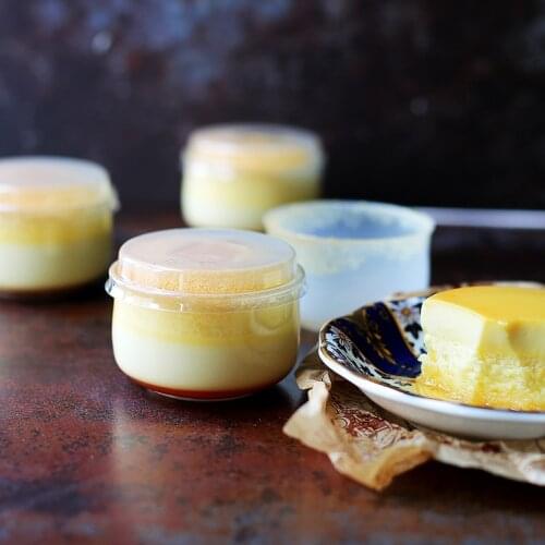 High quality u shape transparent baking candy pudding jelly chesse plastic cups 140ml diy cake cup with lid kitchen accessories