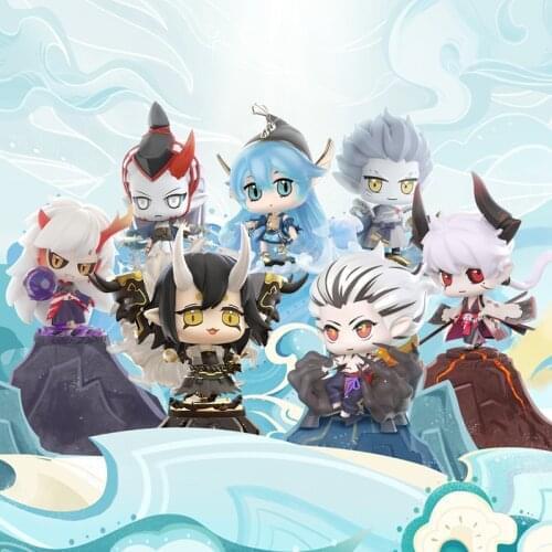 Onmyoji Taoist Temple Mountain and Sea Blind Box Hand-made Tide Play Model Collection Decoration Doll Toys Creative for Boy Gift
